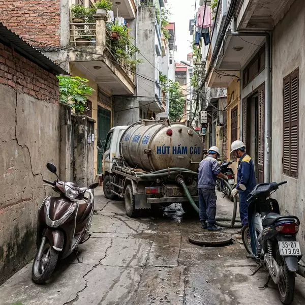 Rút hầm cầu tại nhà dân TPHCM